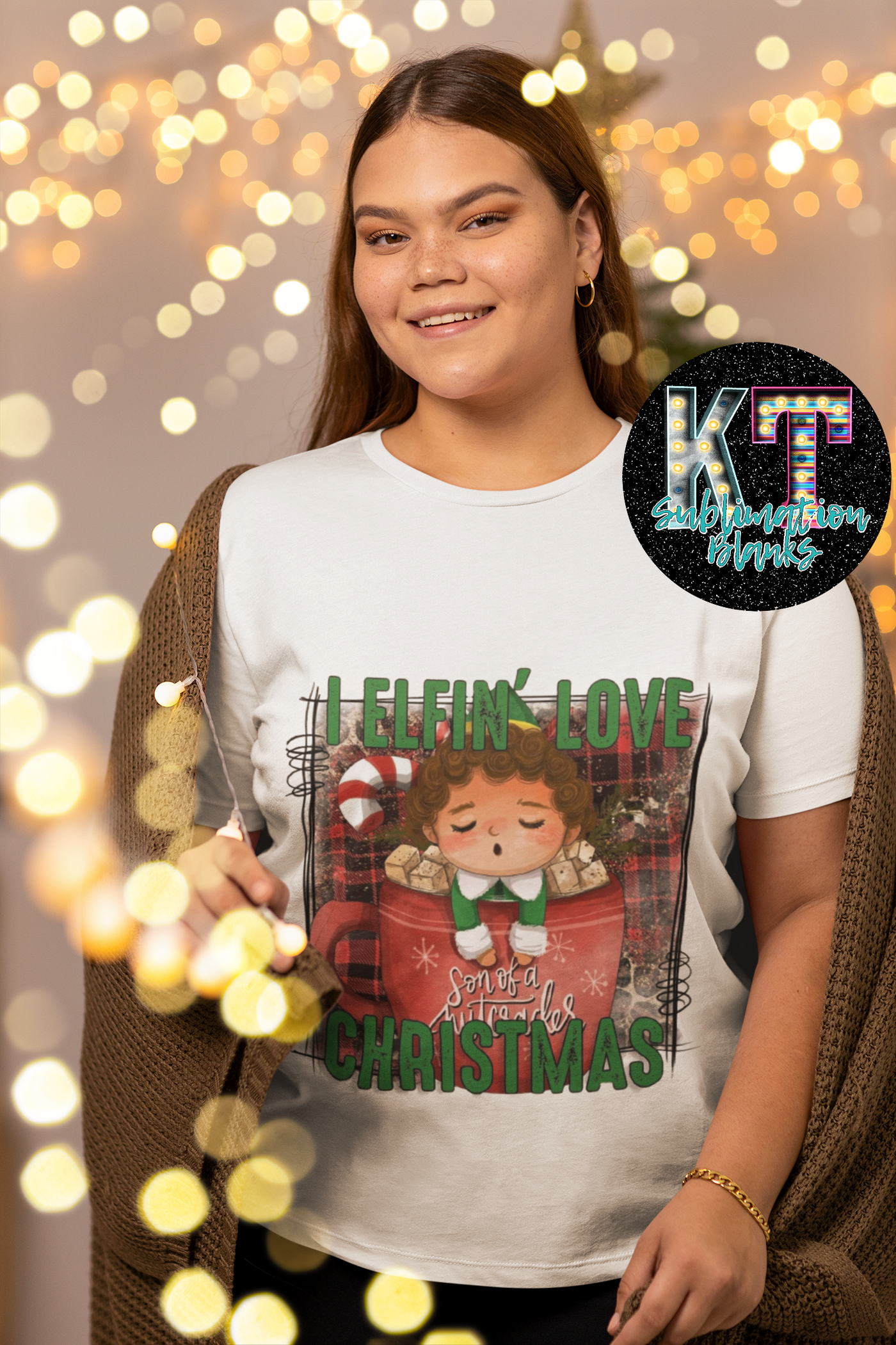 I effin Love Christmas DTF, ready to press Transfer