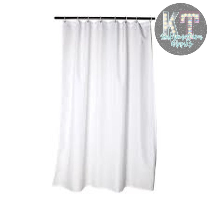 Blank White Sublimation Shower Curtain 72" x 72" – Ready for Custom Printing - KT SUBLIMATION, DTF AND MORE LLC