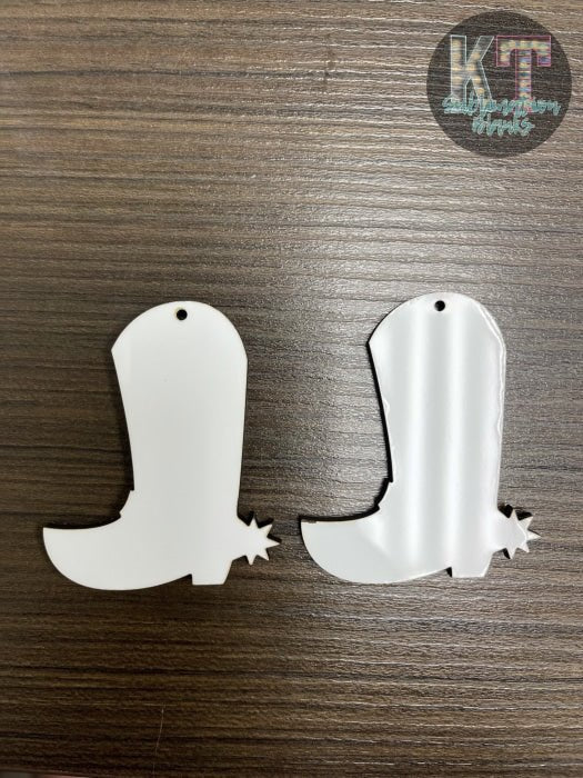 Boot Earring Sublimation Blank – Customizable Earrings Blanks for DIY Crafts - KT SUBLIMATION, DTF AND MORE LLC