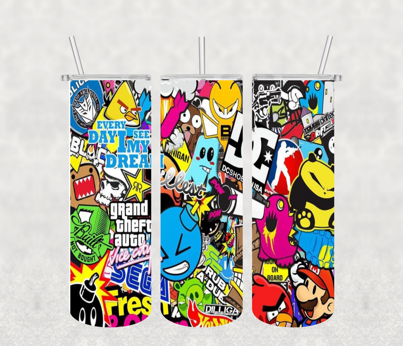 80's 20oz Tumbler Sublimation Print