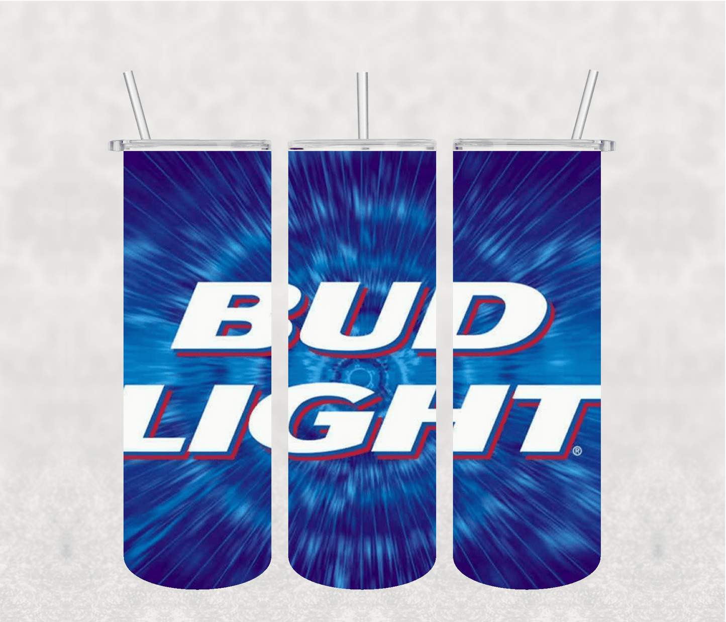 Bud Light 20oz Tumbler Sublimation Print - KT SUBLIMATION, DTF AND MORE LLC