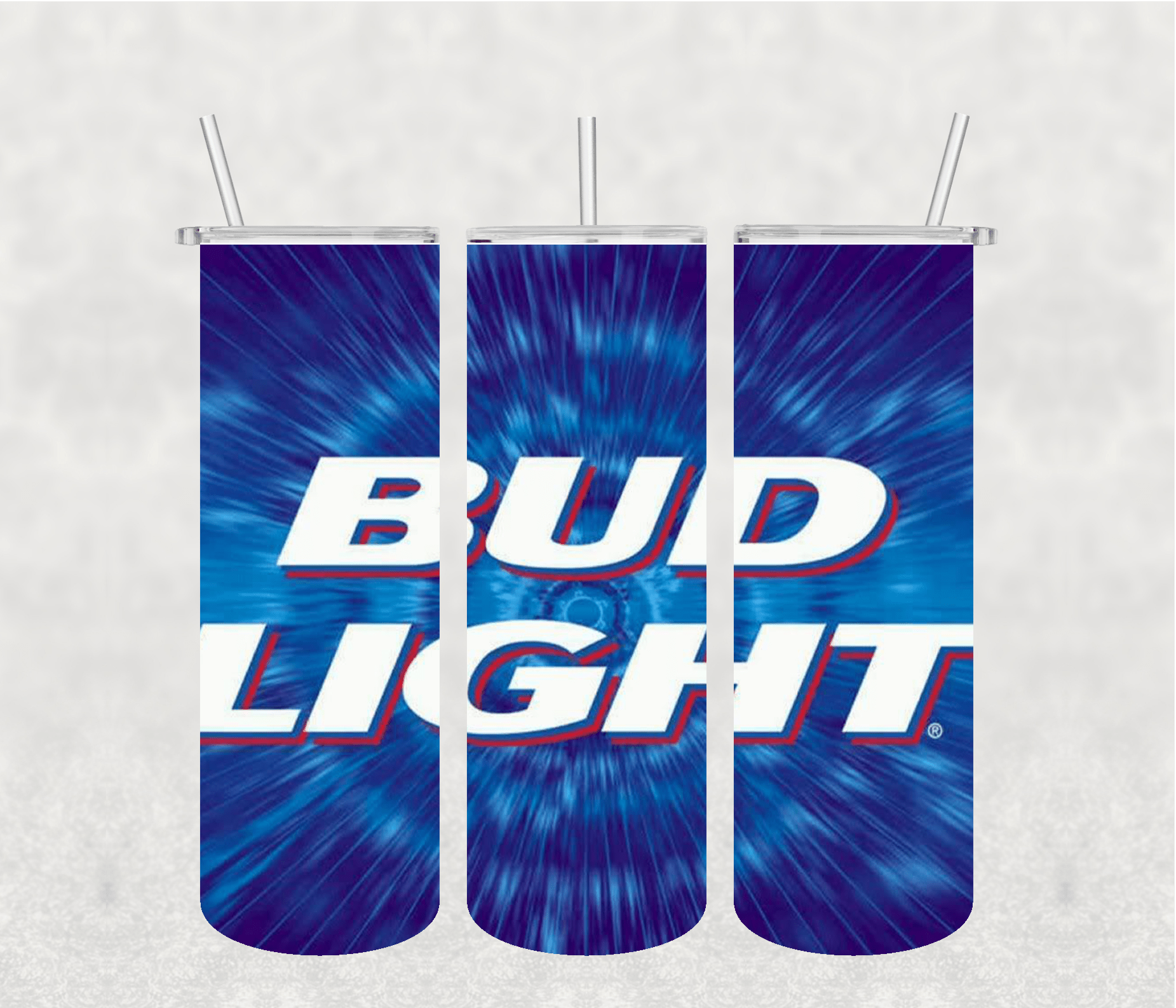 Bud Light 20oz Tumbler Sublimation Print - KT SUBLIMATION, DTF AND MORE LLC