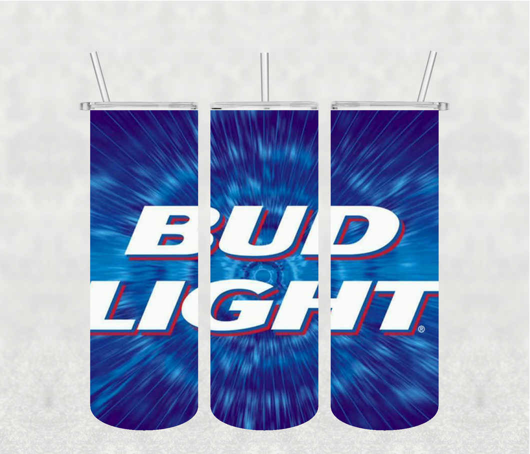 Bud Light 20oz Tumbler Sublimation Print