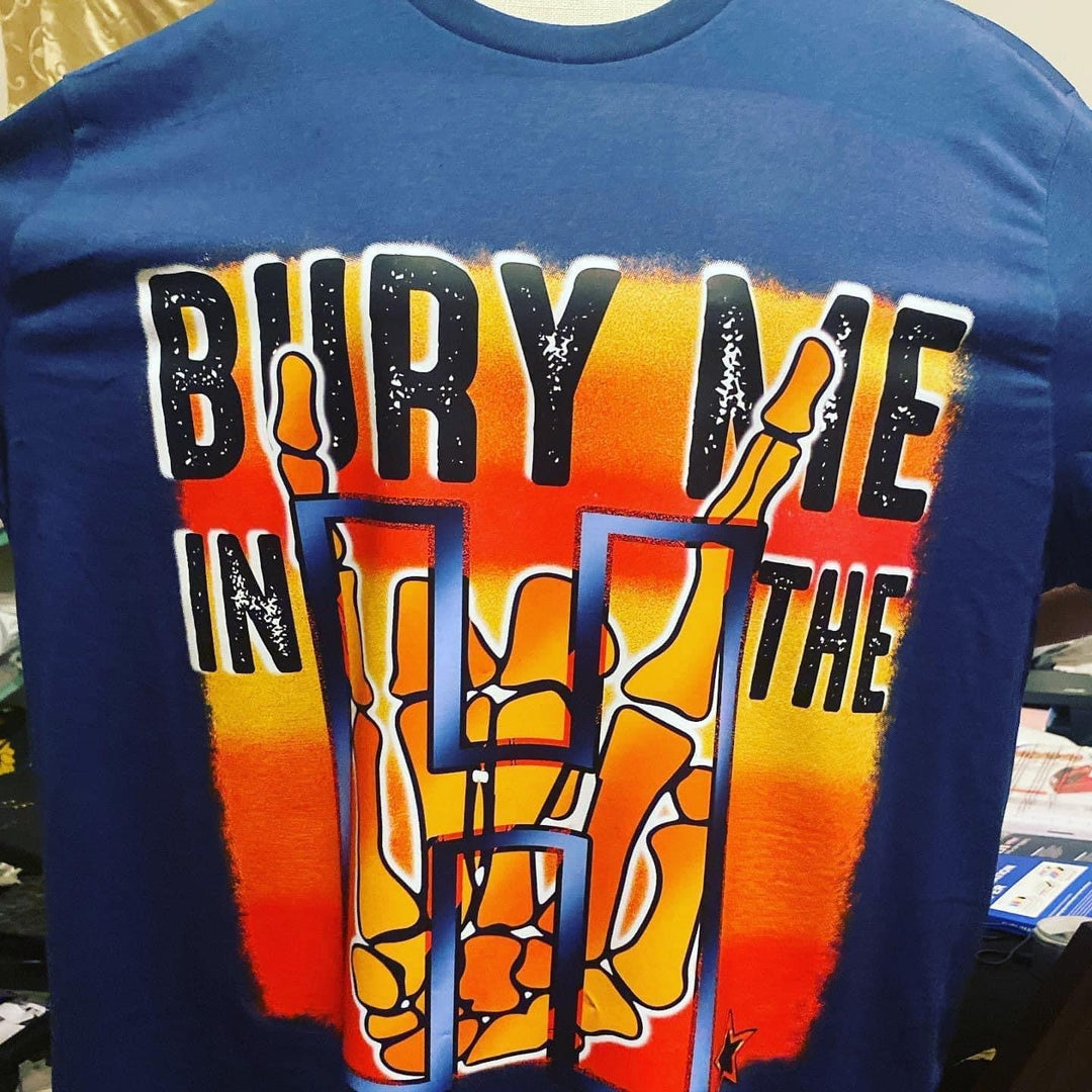 Bury my in the H DTF, Baseball DTF, Houston DTF - KT SUBLIMATION, DTF AND MORE LLC