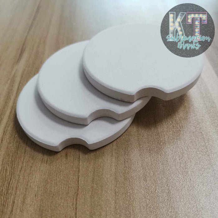 Ceramic Car Coasters to Sublimate Sublimation Coasters for Car DIY Craft Blanks Cupholder Personalized for Women Craft Supplies as Birthday Gifts - KT SUBLIMATION, DTF AND MORE LLC