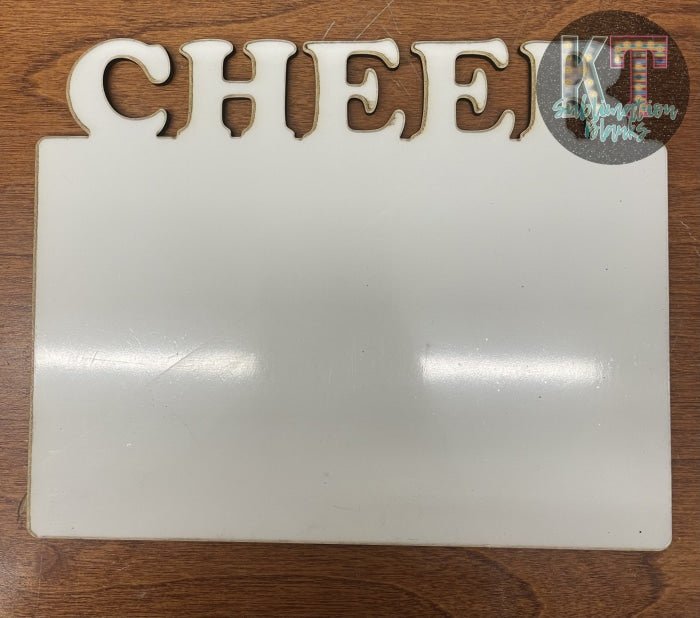 Cheer Picture Frame – Sublimation Blank for Custom Cheerleading Gifts