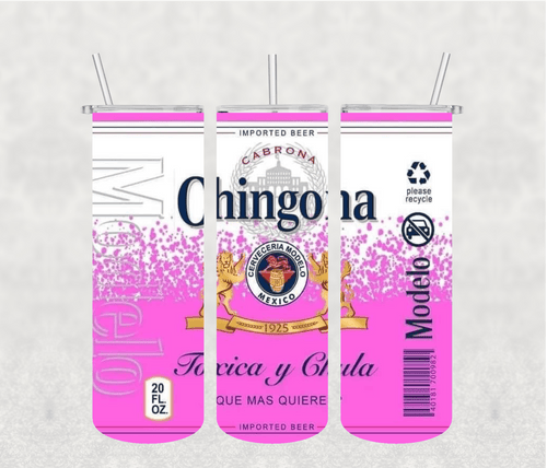 Chingona 20oz Tumbler Sublimation Print - KT SUBLIMATION, DTF AND MORE LLC