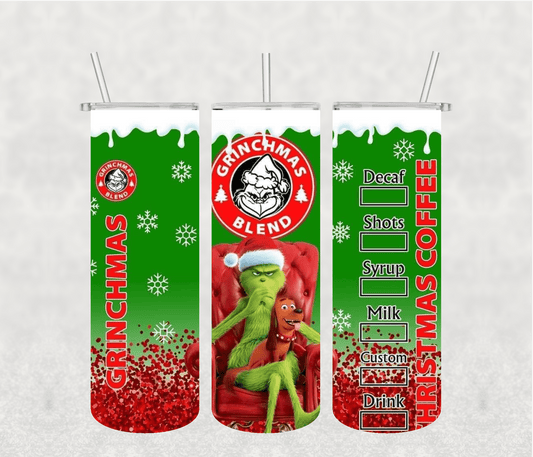 Christmas2 20oz Tumbler Sublimation Print - KT SUBLIMATION, DTF AND MORE LLC