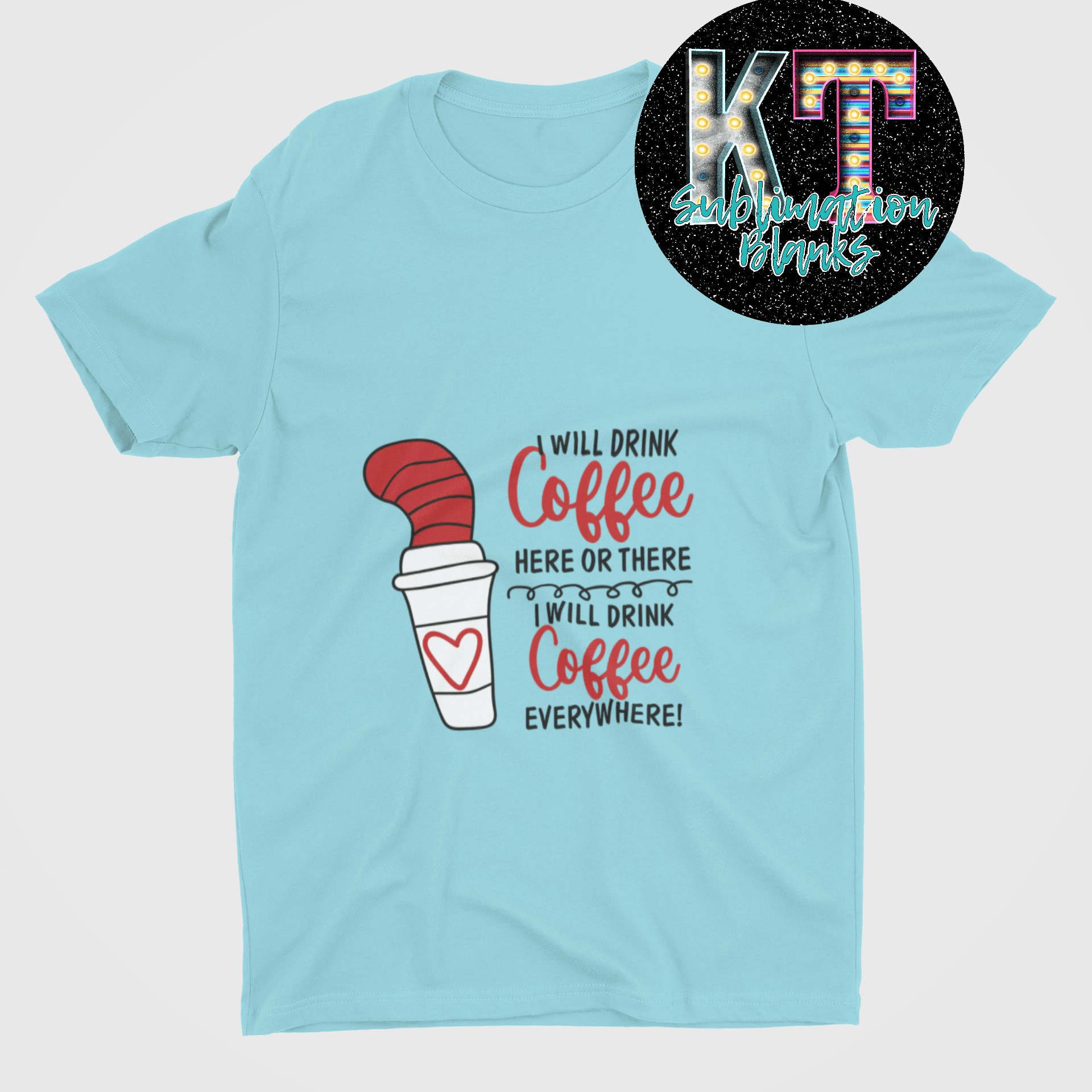 Coffee Anywhere" DTF Transfer – Ready to Press! ☕✨