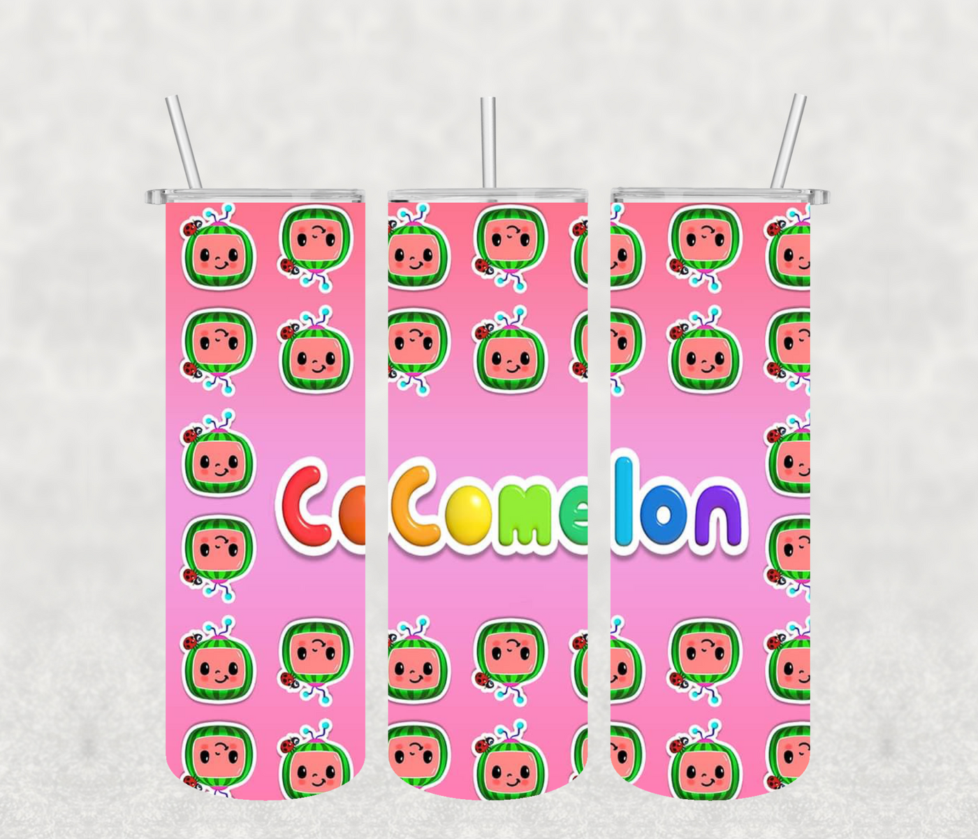 Pink Cocomelon 20oz Tumbler Sublimation Print