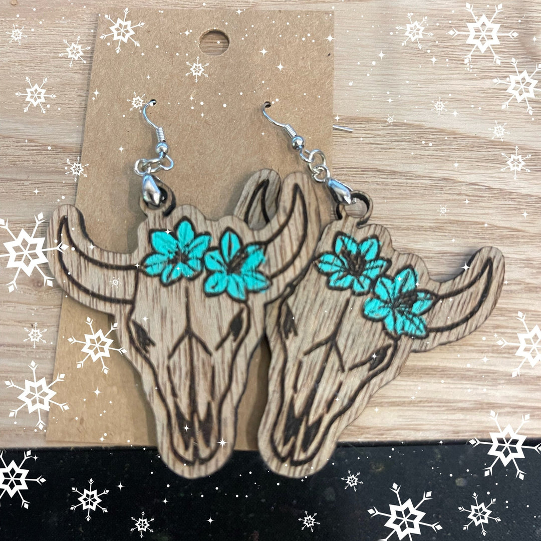 Country Dangle Earrings – Handmade Western Cowgirl Statement Jewelry - KT SUBLIMATION, DTF AND MORE LLC