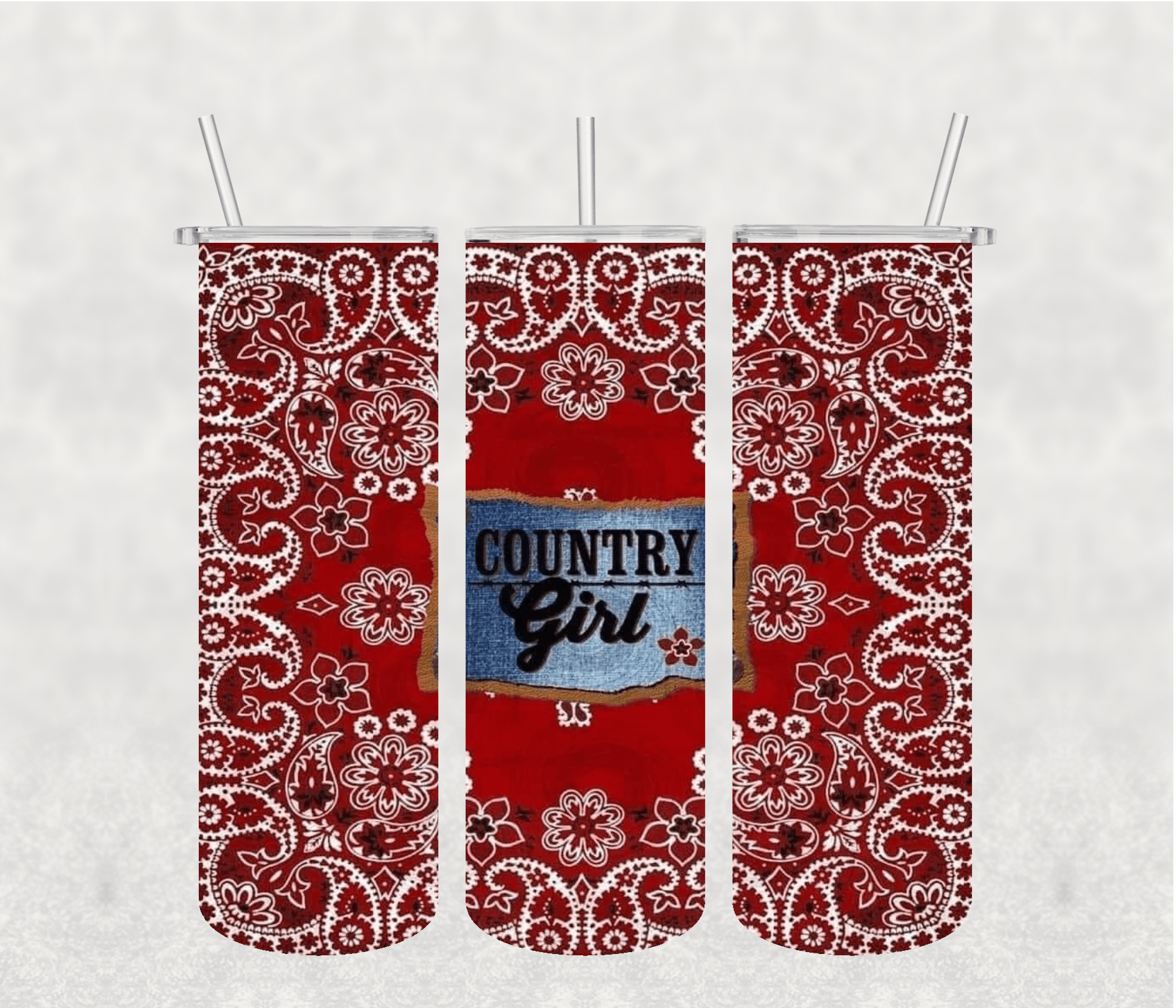 Country Girl 20oz Tumbler Sublimation Print