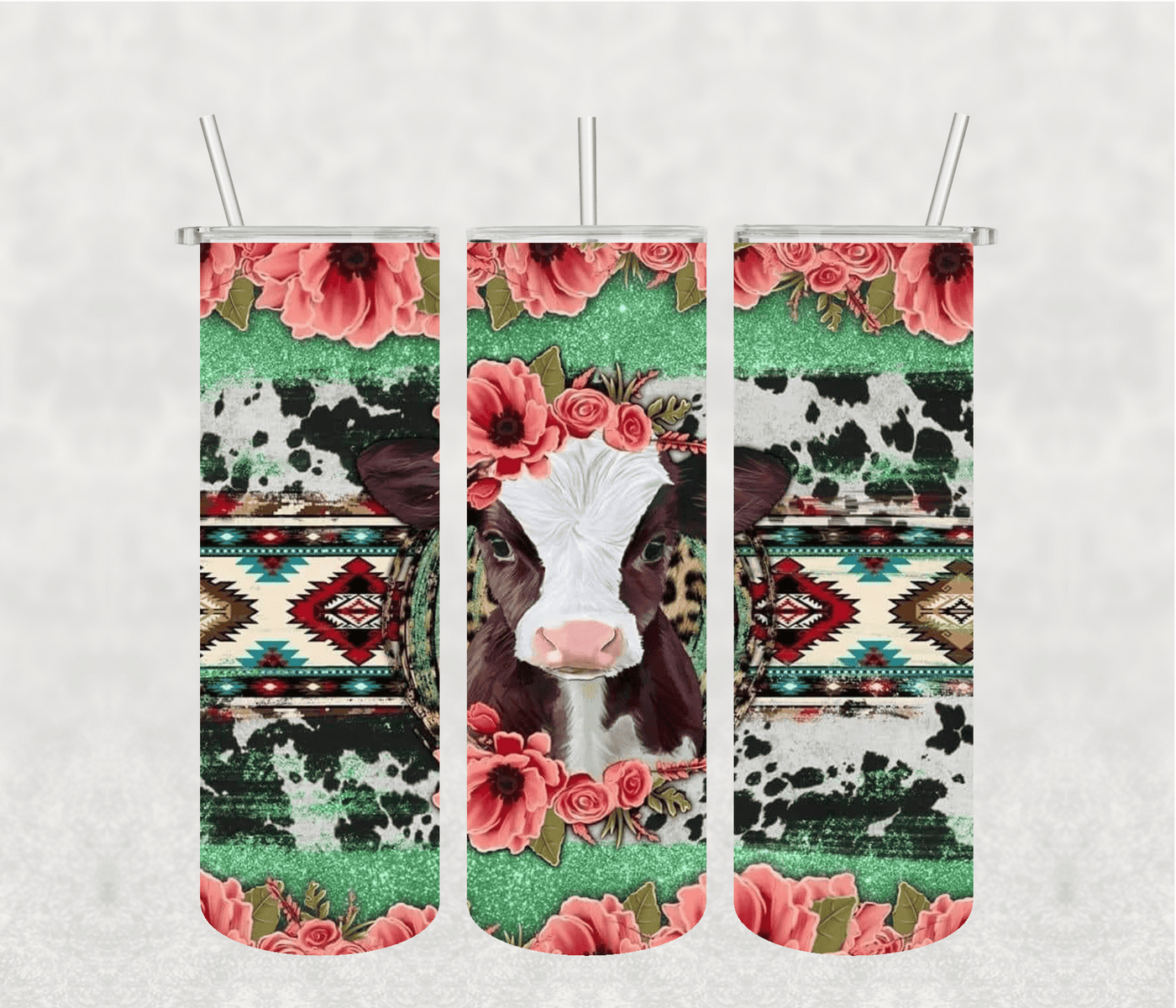 Cow 20oz Tumbler Sublimation Print - KT SUBLIMATION, DTF AND MORE LLC
