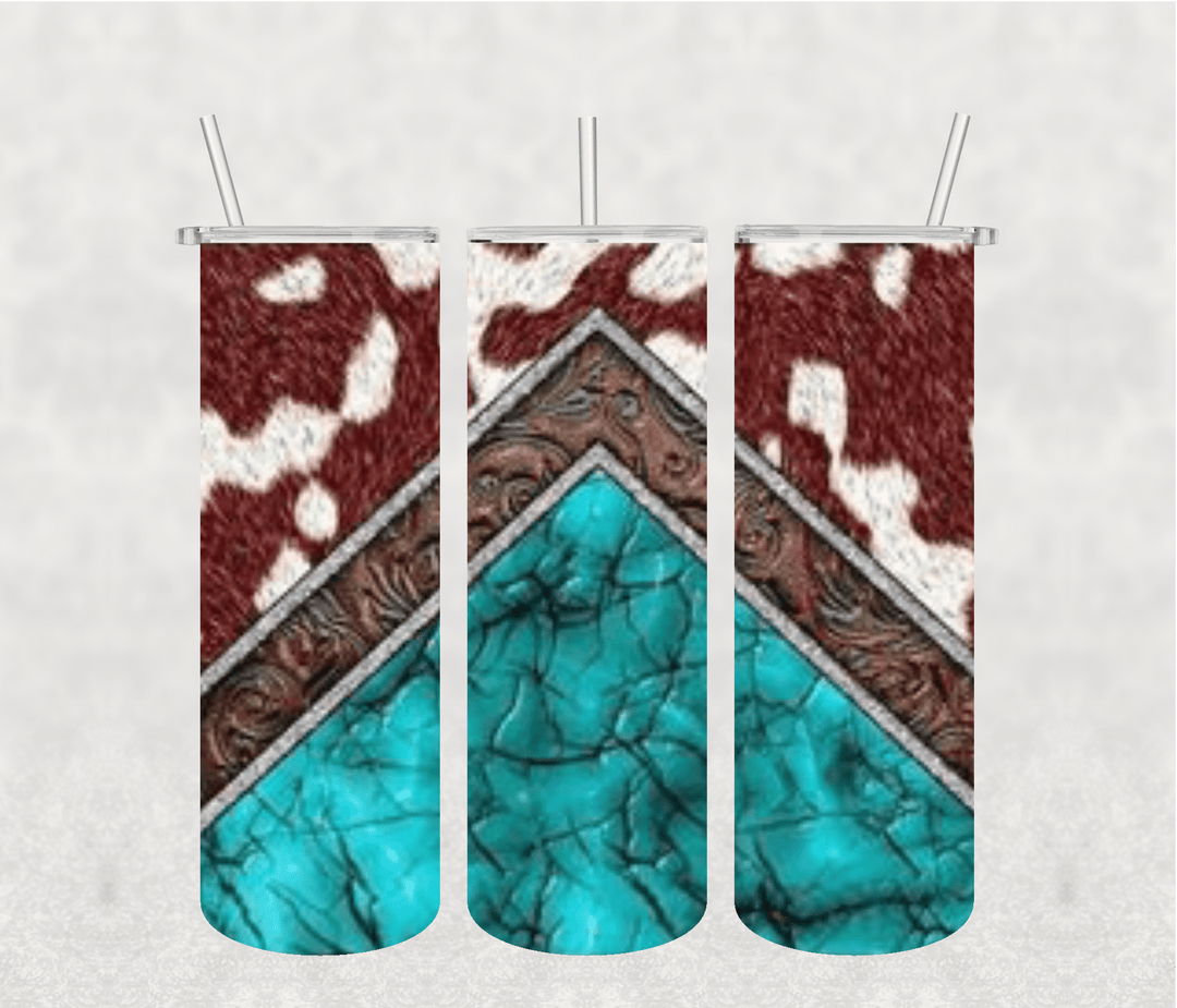 Cow Print 20oz Tumbler Sublimation Print - KT SUBLIMATION, DTF AND MORE LLC