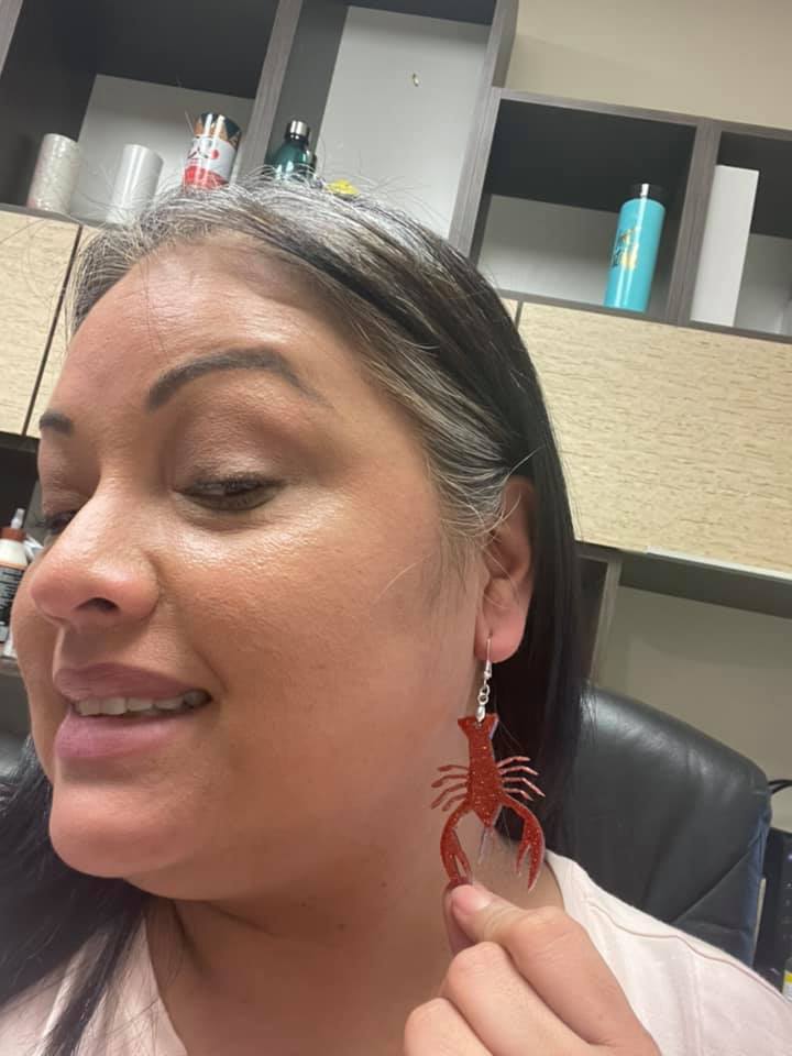 Crawfish Earrings – Unique New Orleans - Inspired Jewelry Gift - KT SUBLIMATION, DTF AND MORE LLC