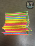 Custom Engraved Ticonderoga Pencils / Bulk Pricing Available Neon Pencil