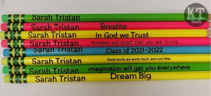 Personalized Engraved #2 Pencils, Ticonderoga Pencils, Teacher