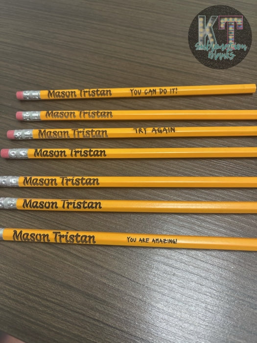 Custom Engraved Ticonderoga Pencils / Bulk Pricing Available Regular Pencil