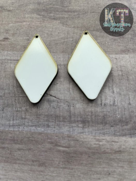 Diamond Sublimation Blank, Unisub MDF Hardwood Blank Earrings - KT SUBLIMATION, DTF AND MORE LLC