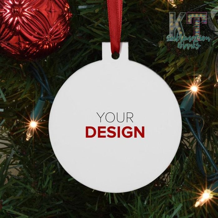 Double - Sided Unisub Sublimation Ball Ornament Blank – Perfect for Custom Holiday Décor! - KT SUBLIMATION, DTF AND MORE LLC