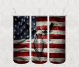 Eagle Flag 20oz Tumbler Sublimation Print