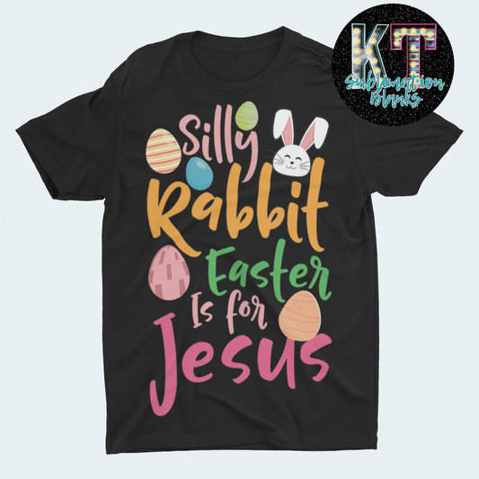 Easter Jesus DTF Transfer – Silly Rabbit Design for Fun Holiday Apparel - KT SUBLIMATION, DTF AND MORE LLC