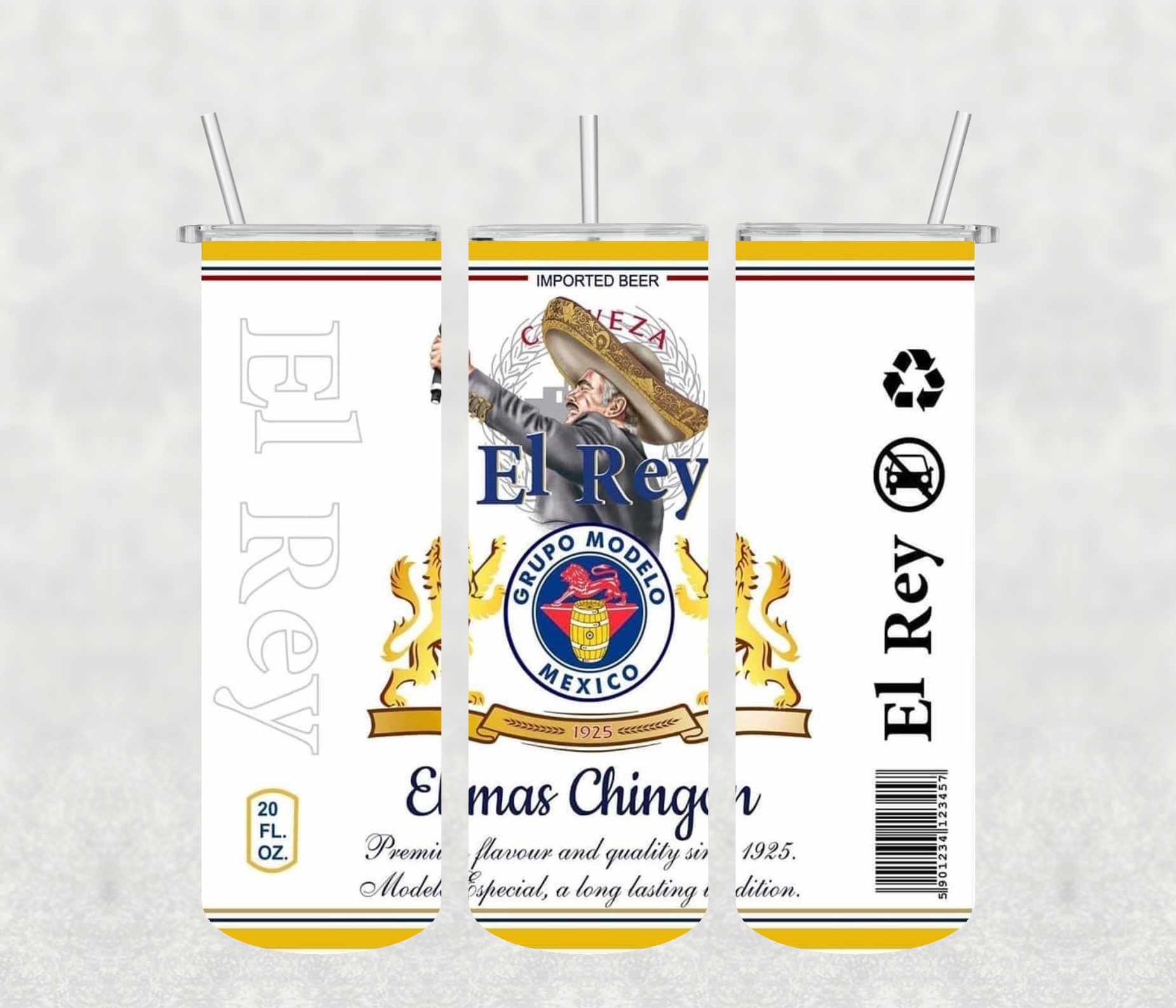 El Rey 20oz Tumbler Sublimation Print