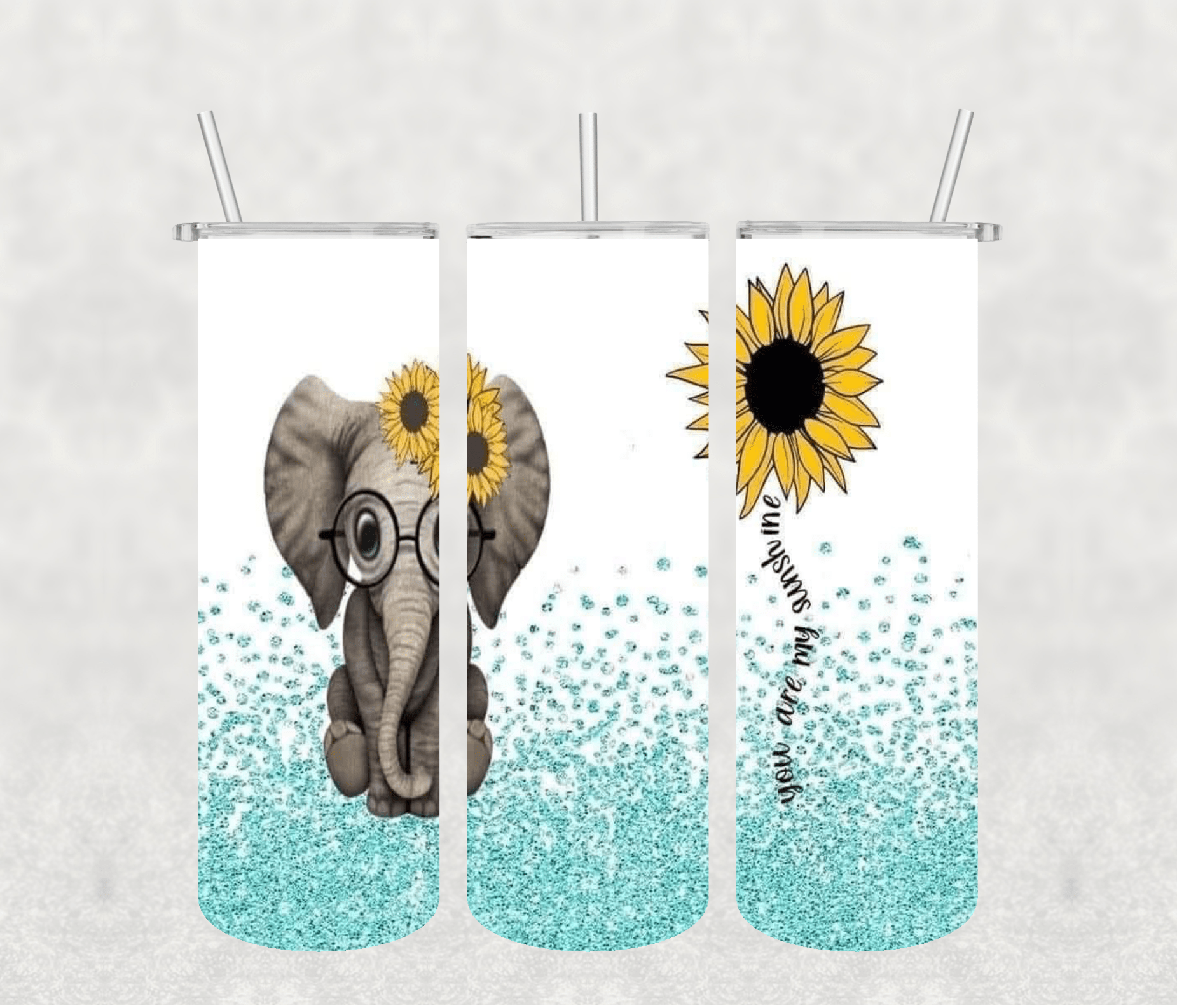 Elephant  20oz Tumbler Sublimation Print