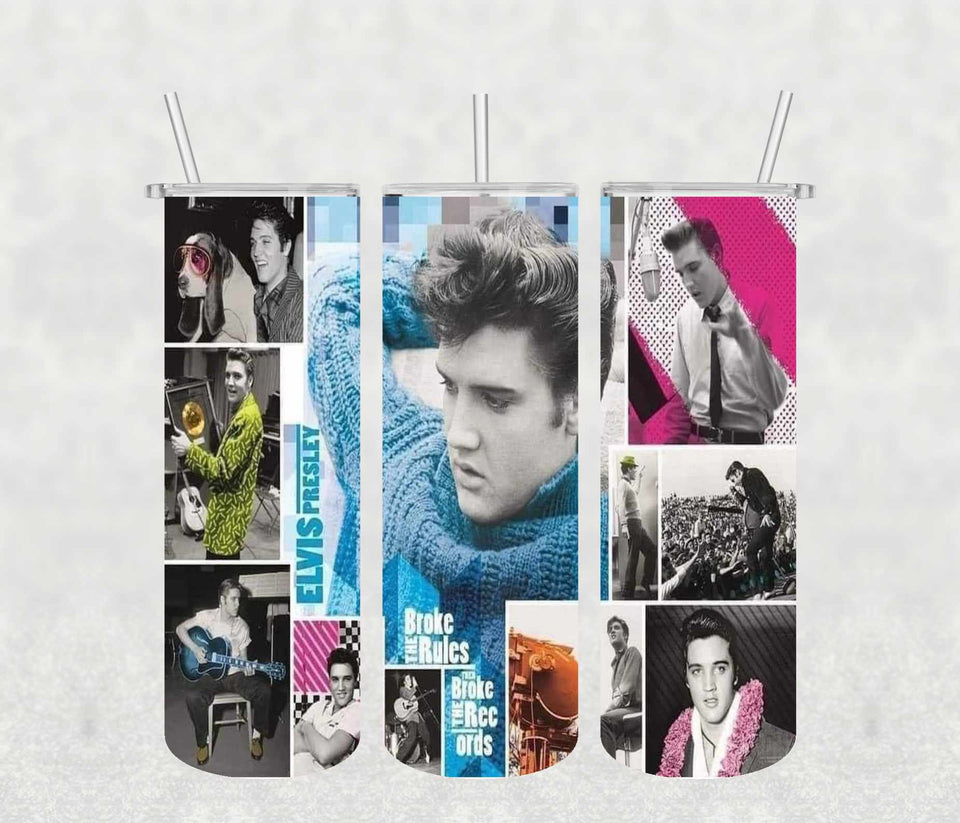 Elvis 20oz Tumbler Sublimation Print