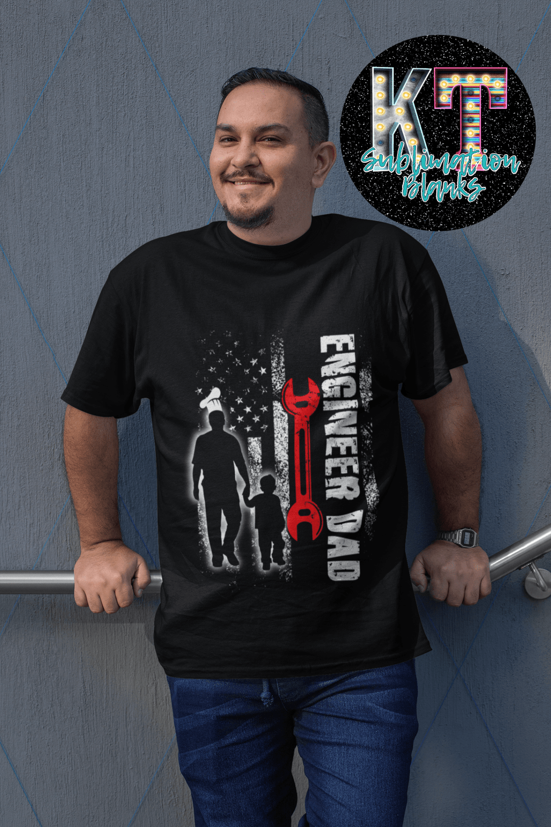 Engineer Dad DTF, ready to press direct to film - KT SUBLIMATION, DTF AND MORE LLC