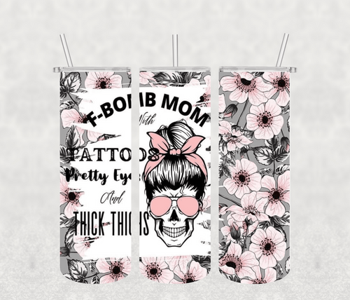 F Bombon 20oz Tumbler Sublimation Print - KT SUBLIMATION, DTF AND MORE LLC