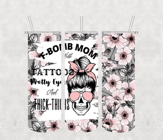 F Bombon 20oz Tumbler Sublimation Print - KT SUBLIMATION, DTF AND MORE LLC