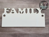 Family Hanger Sublimation Blank - 1 Sided