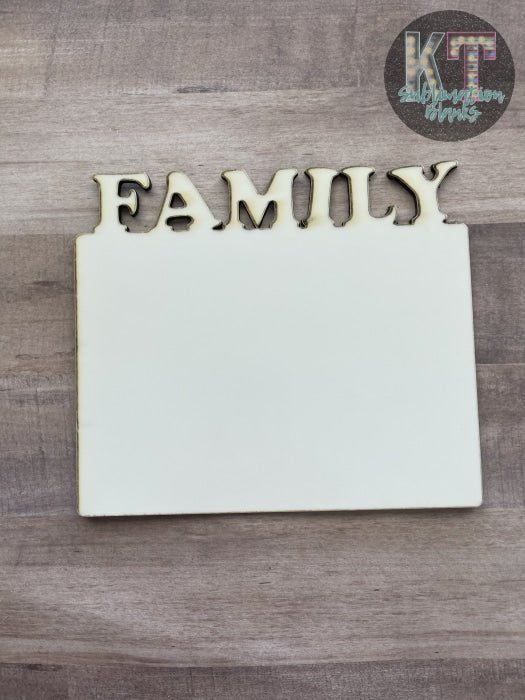 Family Picture Frame – Sublimation Blank for Custom Home Décor & Gifts - KT SUBLIMATION, DTF AND MORE LLC