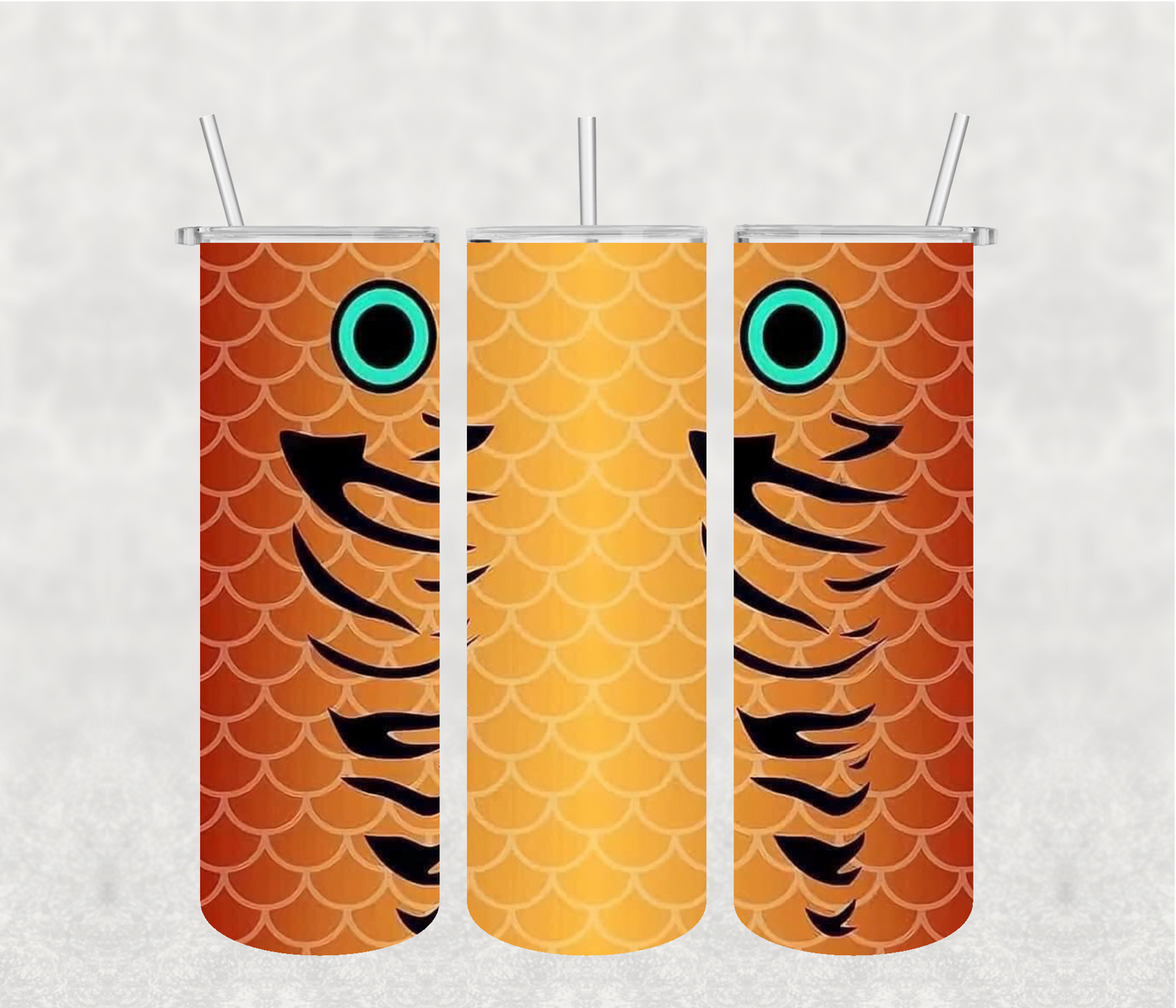 Orange Fish 20oz Tumbler Sublimation Print