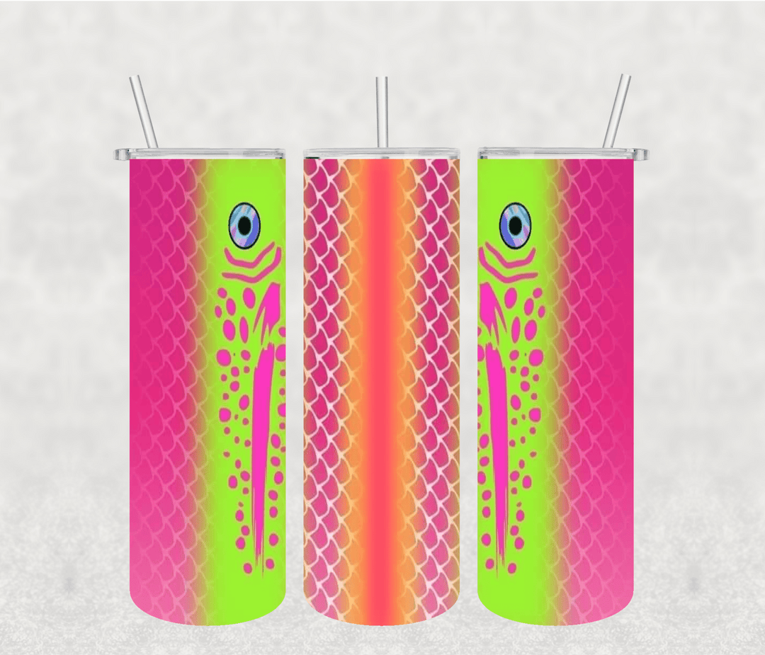 Fish 20oz Tumbler Sublimation Print - KT SUBLIMATION, DTF AND MORE LLC