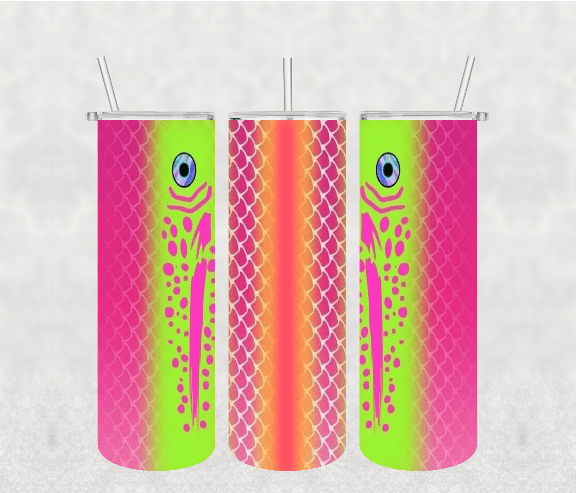 Fish 20oz Tumbler Sublimation Print - KT SUBLIMATION, DTF AND MORE LLC