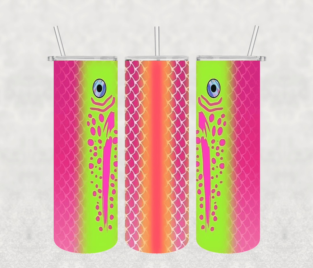 Fish 20oz Tumbler Sublimation Print - KT SUBLIMATION, DTF AND MORE LLC