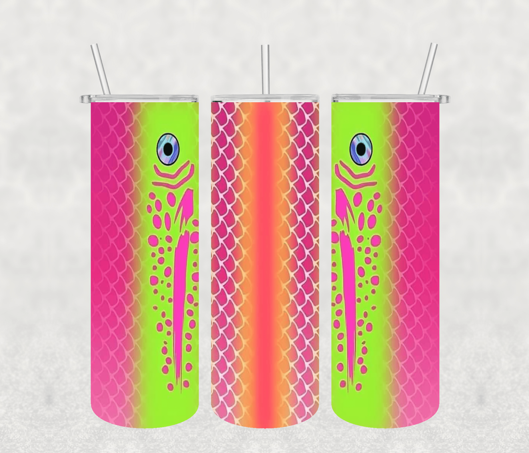 Fish 20oz Tumbler Sublimation Print - KT SUBLIMATION, DTF AND MORE LLC