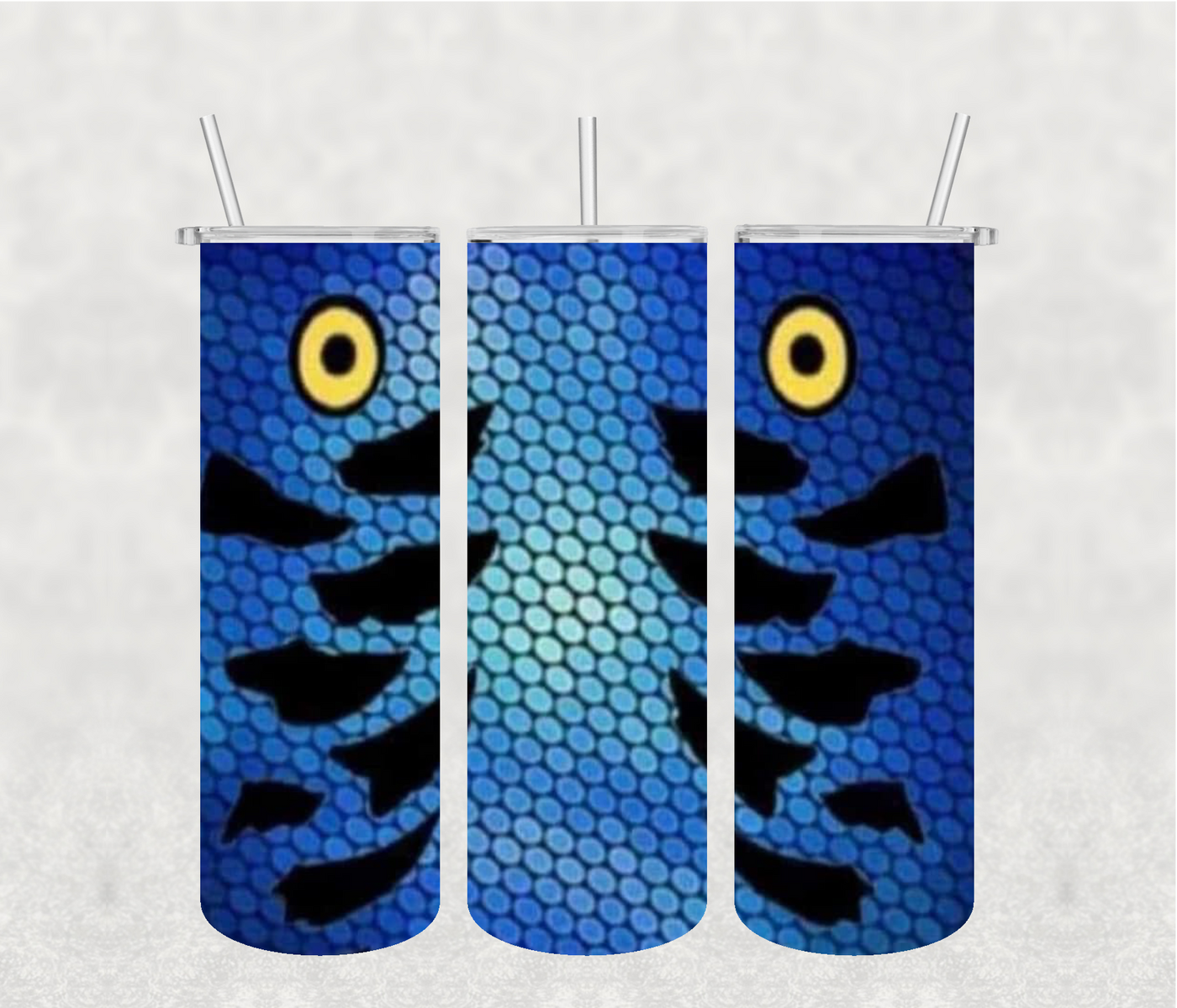 Blue Fish 20oz Tumbler Sublimation Print