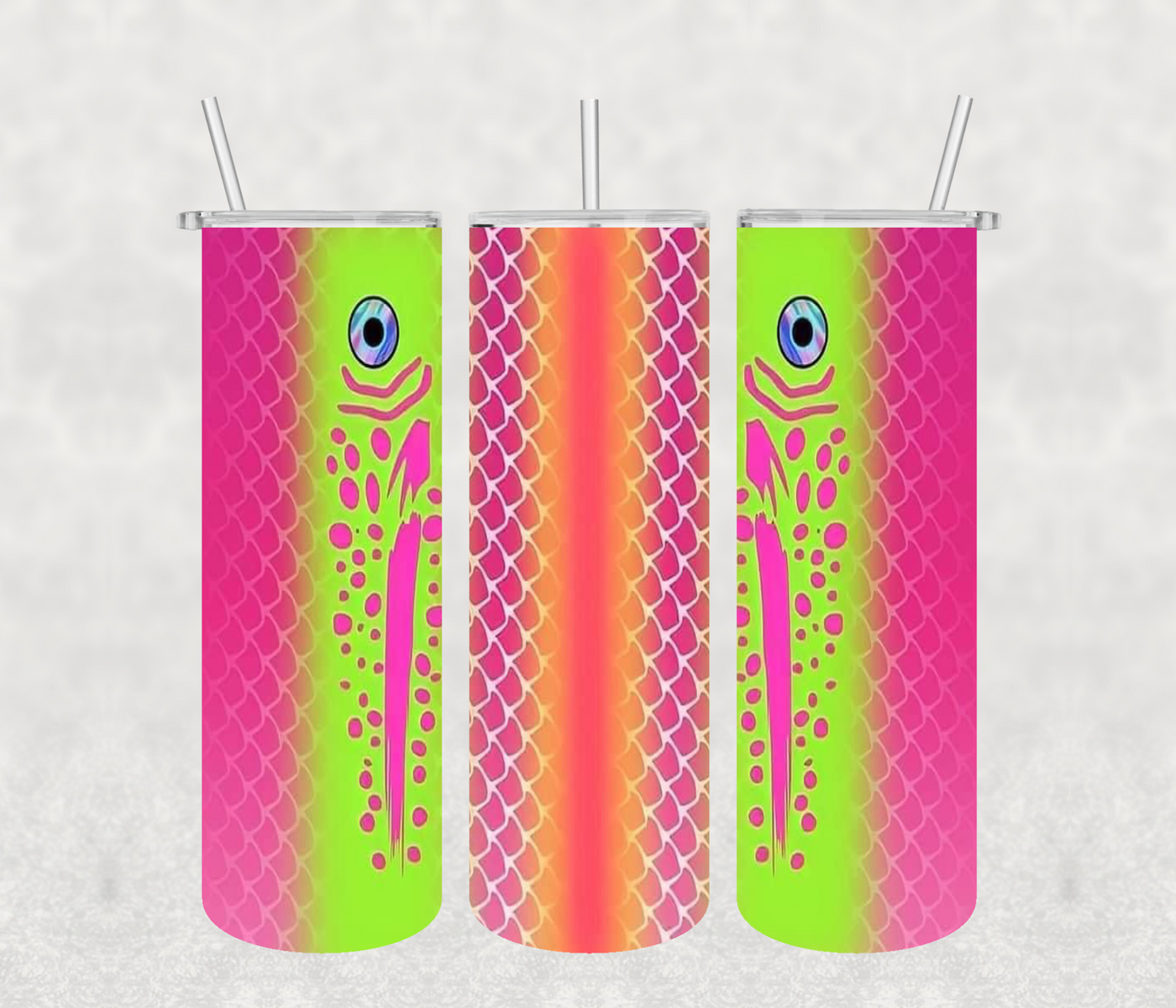 Fish 20oz Tumbler Sublimation Print