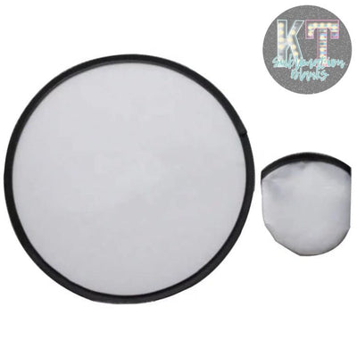 Foldable Disc Fans, 9.8inch Sublimation Fans Nylon Black Edge Folding, Fan Set with Bag for Wedding - KT SUBLIMATION, DTF AND MORE LLC