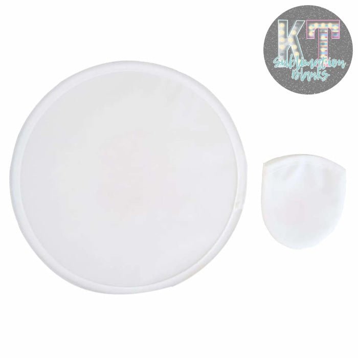 Foldable Disc Fans, 9.8inch Sublimation Fans Nylon Black Edge Folding, Fan Set with Bag for Wedding - KT SUBLIMATION, DTF AND MORE LLC