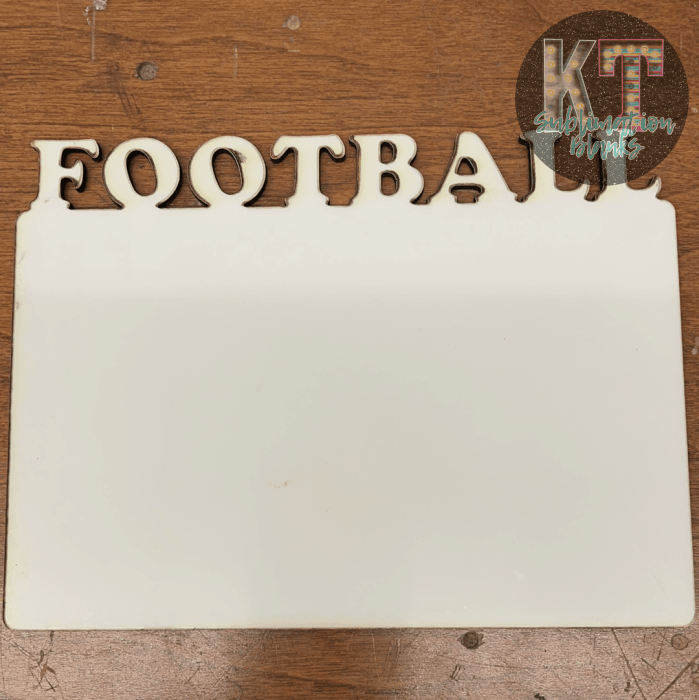 Football Picture Frame – Sublimation Blank for Custom Sports Gifts