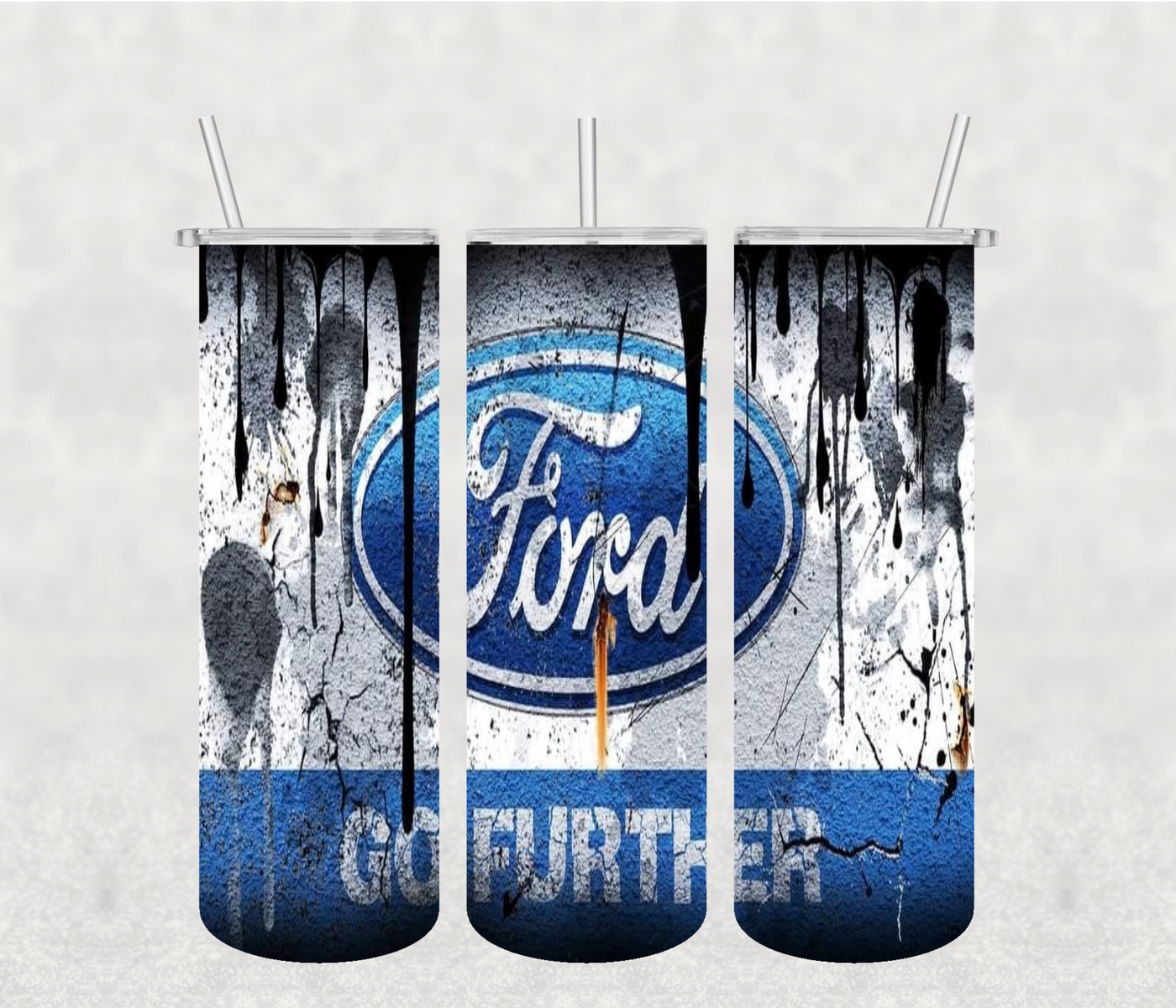 Ford 20oz Tumbler Sublimation Print, Tumbler Wrap Skinny Sublimation