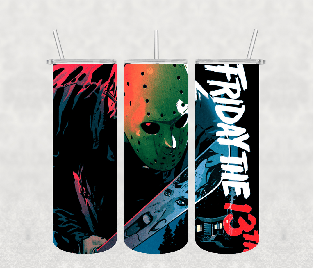 Friday 13th 20oz Tumbler Sublimation Print - KT SUBLIMATION, DTF AND MORE LLC