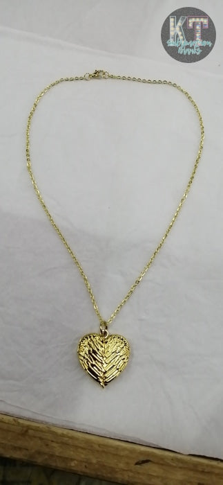 Gold Angel Wing Locket Necklece Neckles