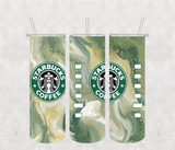 Green Starbucks 20oz Tumbler Sublimation Print