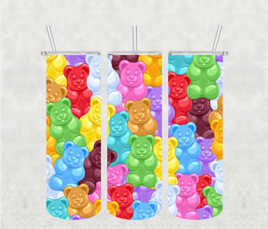Gummy Bears 20oz Tumbler Sublimation Print