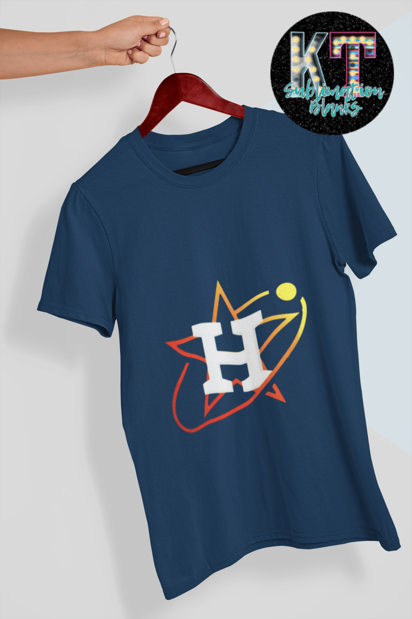 H Astros DTF, Baseball Direct to Film, ready to press - KT SUBLIMATION, DTF AND MORE LLC
